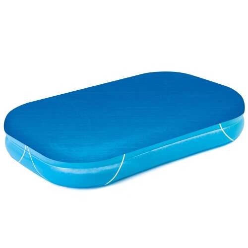 Kék medence takaró fólia téglalap alakú felfújható medencéhez, 262x175x51 cm