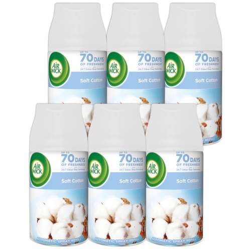 Air Wick Freshmatic Fresh Cotton Nachfüllpackung für automatische Lufterfrischer 6x250ml