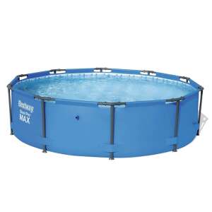 366 cm*122 cm-es fémvázas kör alakú családi medence kék színben 44170532 Kerti medencék