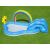 Bestway Rainbow N' Shine Play Center inflatable pool with water sprinkler feature.