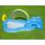 Bestway Rainbow N' Shine Play Center aufblasbarer Pool mit Rutsche und Sprinkler, blau und weiß