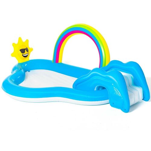 Bestway - Rainbow N' Shine Play Center felfújható medence, 257 x 145 x 91 cm
