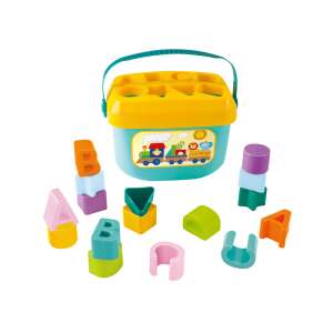 Huanger Baby's First Blocks jucărie de sortare a formelor cu litere și numere, blokkuri colorate într-o găleată, jucărie educativă pentru bebeluși - Jocuri de sortare a formelor