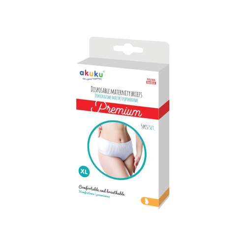 Akuku Premium Einweg-Mutter-Slips, XL, 5er Pack