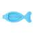 Akuku blauer Fisch Badethermometer, quecksilberfrei, für Baby Badewassertemperatur