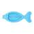 Akuku blauer Fisch Badethermometer, quecksilberfrei, für Baby Badewassertemperatur