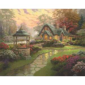 Schmidt Puzzle Thomas Kinkade Wish Cottage 1000 darabos kész - Thomas