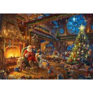 Thomas Kinkade Santa Claus és a manók 1000 darabos kirakós játék - Thomas