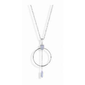 Victoria ezüst színű kék köves nyaklánc - Női nyaklánc