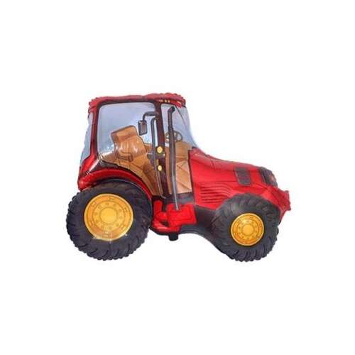 Roter Traktor Folienballon für Kinderparty Dekoration