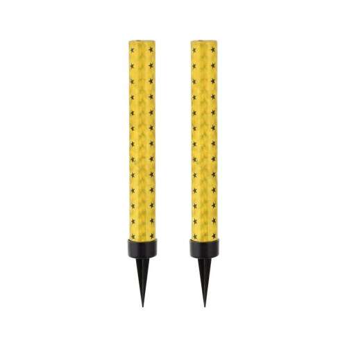 Arany Gold torta tűzijáték, 12 cm, 2 db-os, sárga csillagokkal