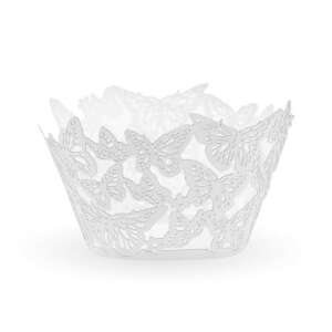 Pillangós muffin papír, papír cupcake forma pillangó mintával - Muffin papír