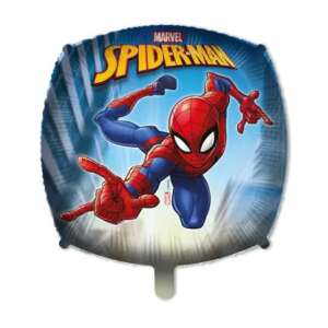 Spiderman Marvel Folienballon 46 cm, roter und blauer Spiderman Charakter auf blauem Hintergrund - Luftballons
