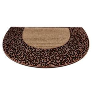 Hurricane Félkör Lábtörlő - Kavicsos Minta - 45x75cm - Bronz