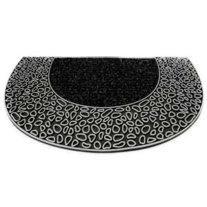 Hurricane Félkör Alakú Gumis Lábtörlő - Kavicsos Minta - 45x75cm