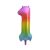 Rainbow Foil Balloon Number 1 - 85cm