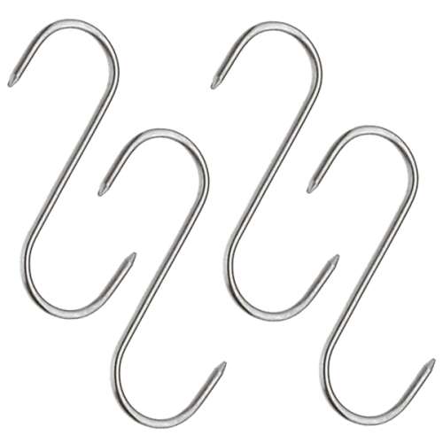 IdeallStore® Húsfüstölő horgok készlet, 4 db, 17 cm, rozsdamentes acél