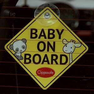 Clippasafe Baby/Child on Board tábla 53 93284082 Baby on board jelzés