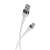 Forever Flexibilis USB-C - USB töltő- és adatátviteli kábel, fehér, 1 méter, 100W, 3A