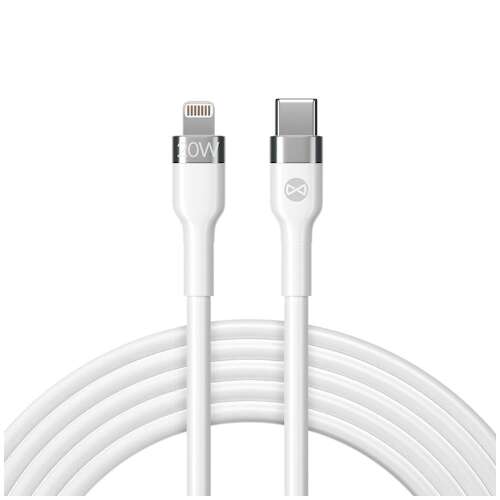 Forever Flexible USB-C to Lightning charging cable, 20W, white, 2m