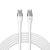 Zwinięty kabel USB-C Forever Rugalmas 1m 60W, biały
