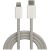 Lade- und Datenübertragungskabel Maxlife MXUC-06, USB-C auf Lightning, 1,0 m, 20 W, grau 93302203
