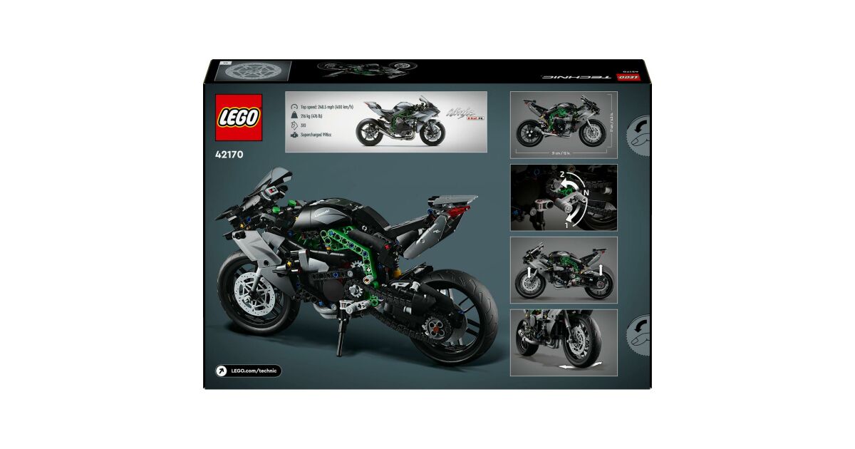 LEGO® Technic Kawasaki Ninja H2R Motorcycle 42170 | Pepita.com