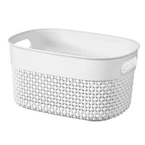 Coș CURVER "FILO RECYCLED" XS 3,5L, alb, vedere din unghi - Depozitare și organizare