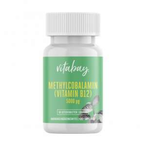 Vitabay Metilcobalamina, Vitamina B12, 5000 mcg, 60 Tablete vegane, 200.000% doza zilnica 93305641 Vitamine