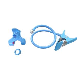 Оригинални оферти гъвкава стойка за телефон с щипка, синя - Настолен държач за телефон