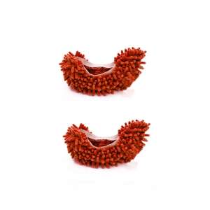 Original Deals mikroszálas tisztító papucsok csempéhez és parkettához, barna, univerzális méret - Háztartási kellék