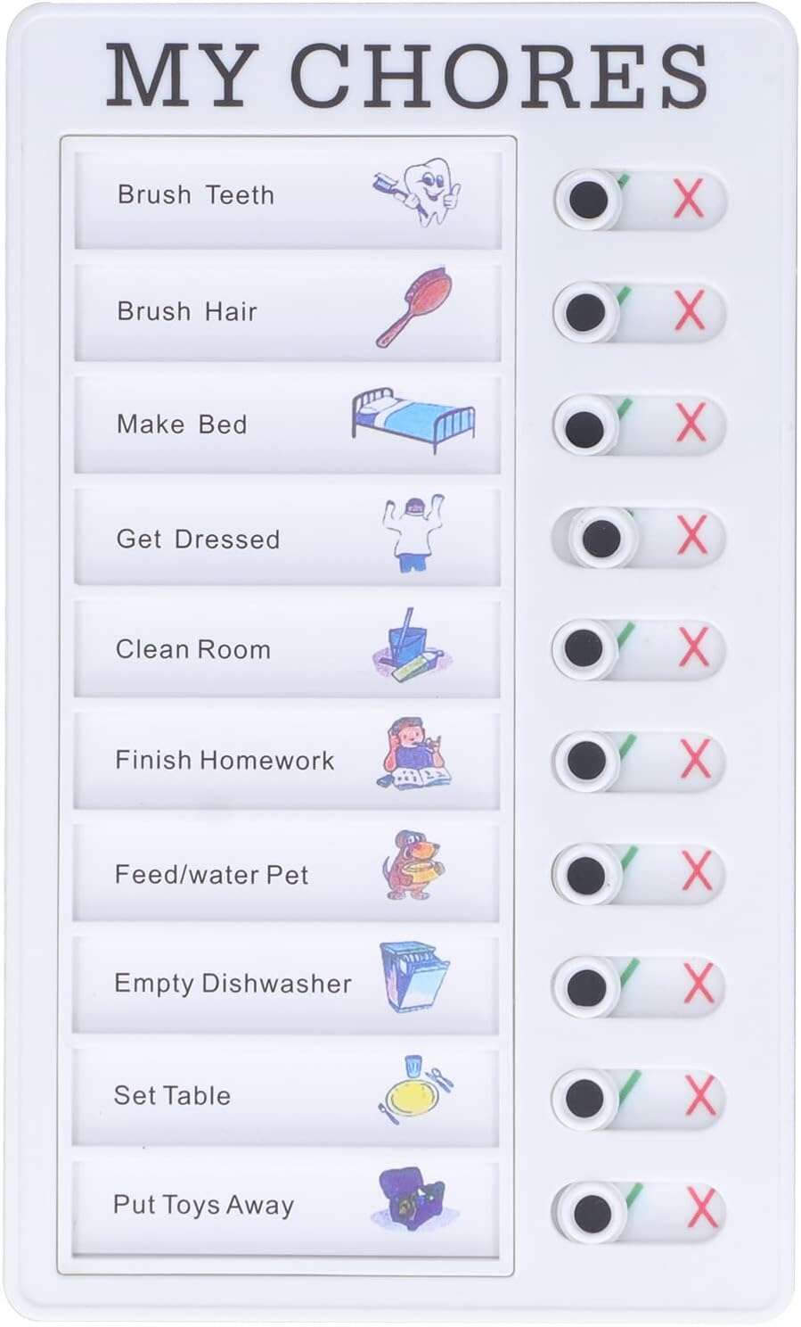 Planner To do List pentru Organizarea Activitatilor Zilnice, Saptamanale si Lunare, cu Sistem de Agatare in Perete, 10 Cartonase Editabile de Rezerva Incluse, 20 x 12 cm, ORIGINAL DEALS