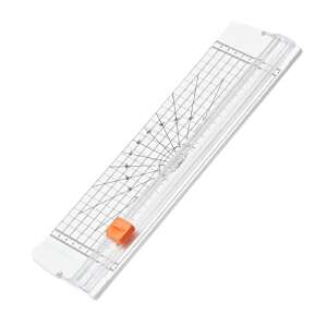 ORIGINAL DEALS paper trimmer, white PVC, 35 x 9.5 cm, for cutting paper, documents, photos, and other materials - Office technology