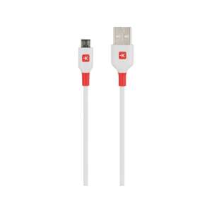SKROSS USB töltő és adat kábel 1,2 m (microUSB) fehér - USB kábel