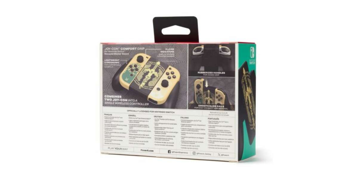 PowerA Comfort Grip, Nintendo Switch, Zelda: Decayed Master Sword, mâner pentru controler Joy-Con 93325162