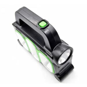 HB6168 Solarna latarka LED - 10W, 3 tryby, widok pod kątem - Latarnia słoneczna