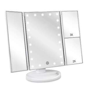 Extensible LED Cosmetic Mirror with Touch Button