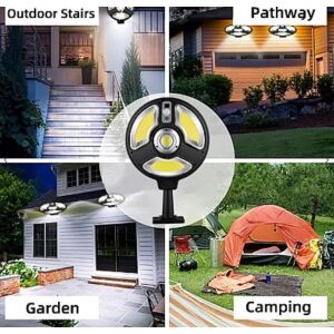 Lampa solarna z czujnikiem ruchu w otoczeniu zewnętrznym: schody, ścieżka, ogród, kemping - Latarnia słoneczna