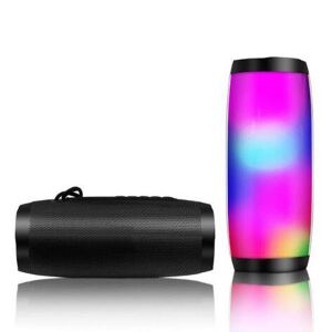 BT-157 Portable Bluetooth Speaker with Colorful LED Lights, black and colorful speaker - Headphone and Bluetooth Speaker