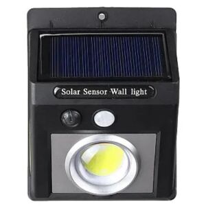Lampa ścienna z czujnikiem ruchu zasilana energią słoneczną z diodą COB LED. - Latarnia słoneczna