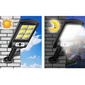 Napelemes Mozgásérzékelős Lámpa 15W - Solar powered motion sensor light with day and night mode - Garden