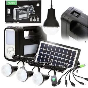 GD-Lite 8017 Solar Power Kit with LED Bulbs and USB Charger - Solar lantern