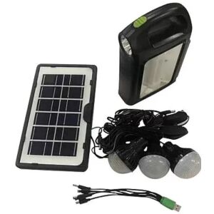 CCLAMP CL-02 Zestaw solarny z panelem 4W i 3 żarówkami LED - Latarnia słoneczna