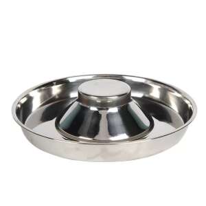 Nerezová miska na pomalé kŕmenie pre psov a mačky, priemer 26 cm, zabraňuje prehĺtaniu a nadúvaniu - Chov mačiek