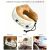 Wireless neck massage pillow for travel use in car, train, and airplane
