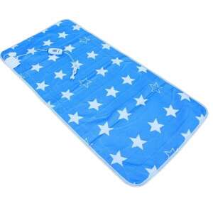 Electric heated blanket with star pattern, blue and white, 150 x 170 cm - Electric Blanket Warmer
