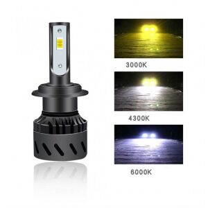 H7 LED Canbus bulb, 15000 Lumen, different color temperatures, car headlight upgrade - Car bulb