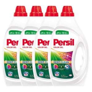 4 pachete Persil Color Gel Deep Clean Detergent de rufe colorate, 4 x 1,49L, 132 spălări - Gel de spălare, Clătiți și Capsulă de spălare