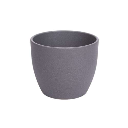 Szürke kerámia kaspó, 32cm, Base structure - Otthon és kert