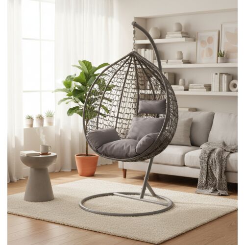 Pepita Large Garden Armchair with cushions XL - single #grey 143354287